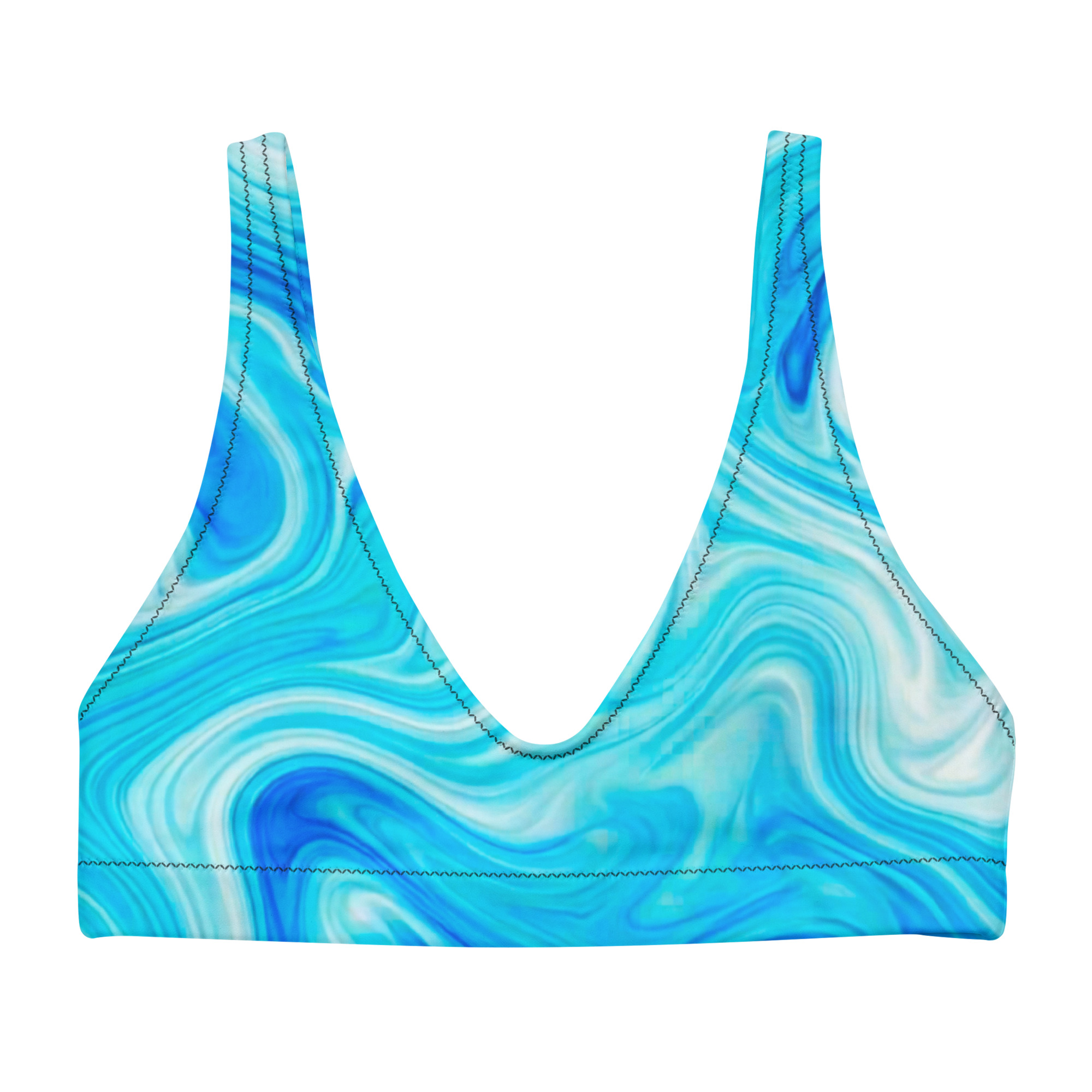 Recycled padded bikini top - Image 2