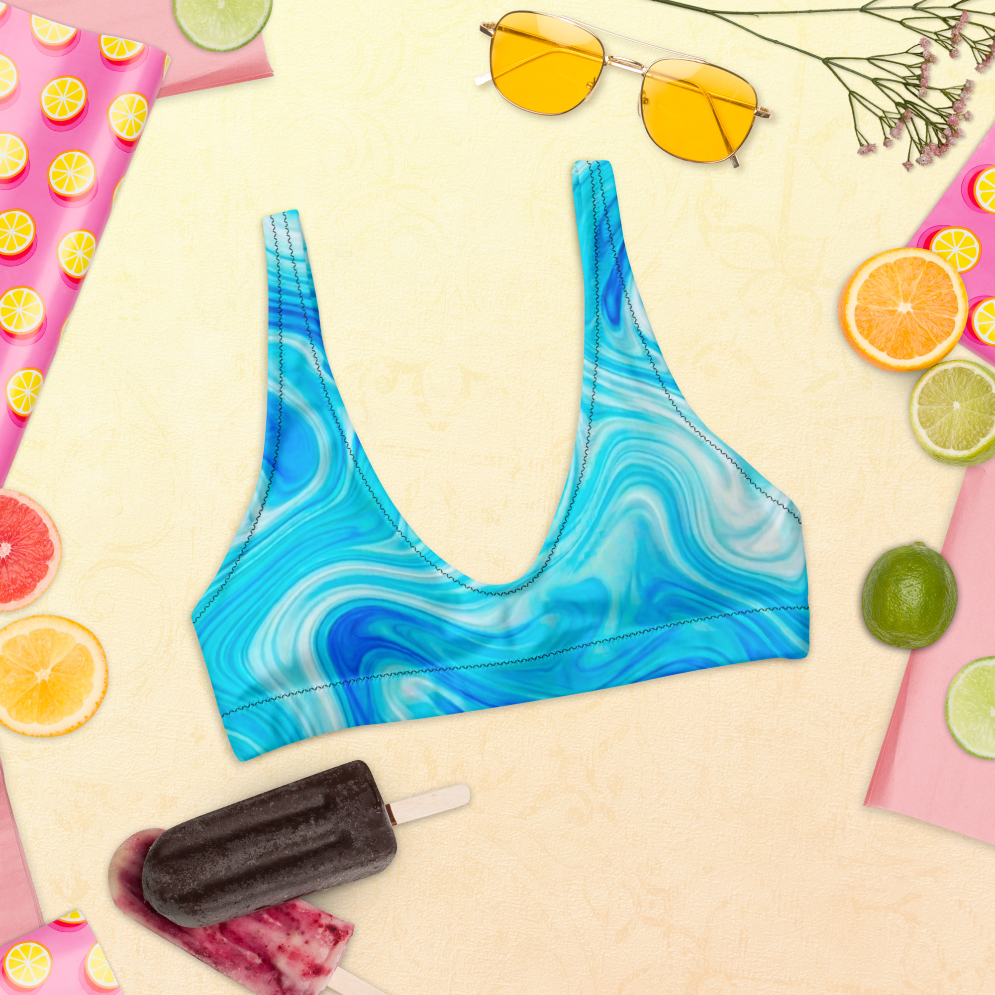 Recycled padded bikini top - Image 6