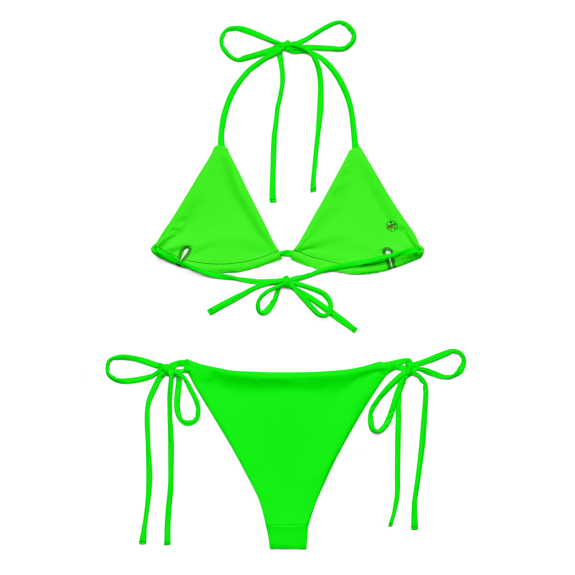 All-over print recycled string bikini - Image 3
