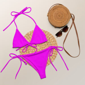 All-over print magenta string bikini by Withlacoochee River Outdoors