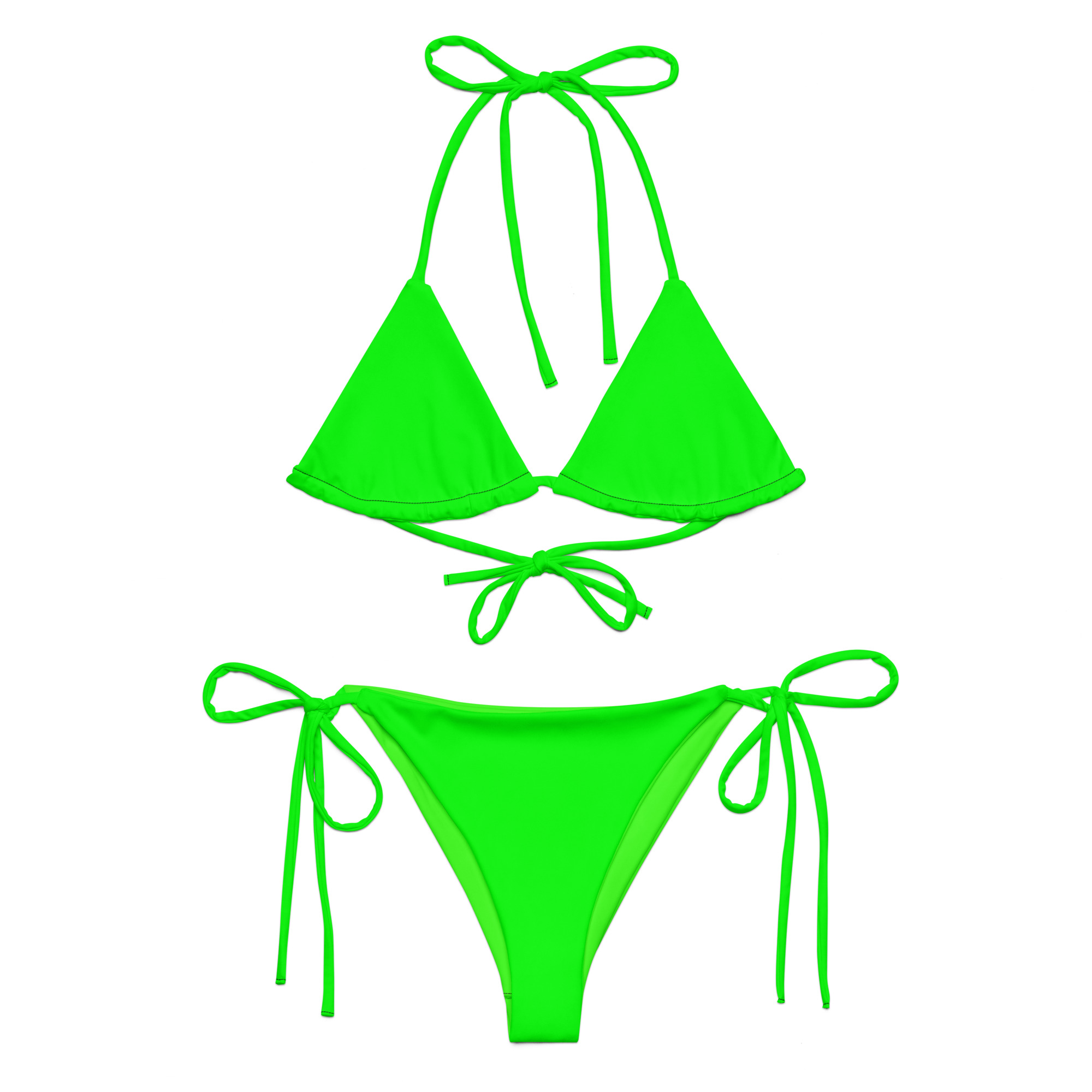 All-over print recycled string bikini - Image 2