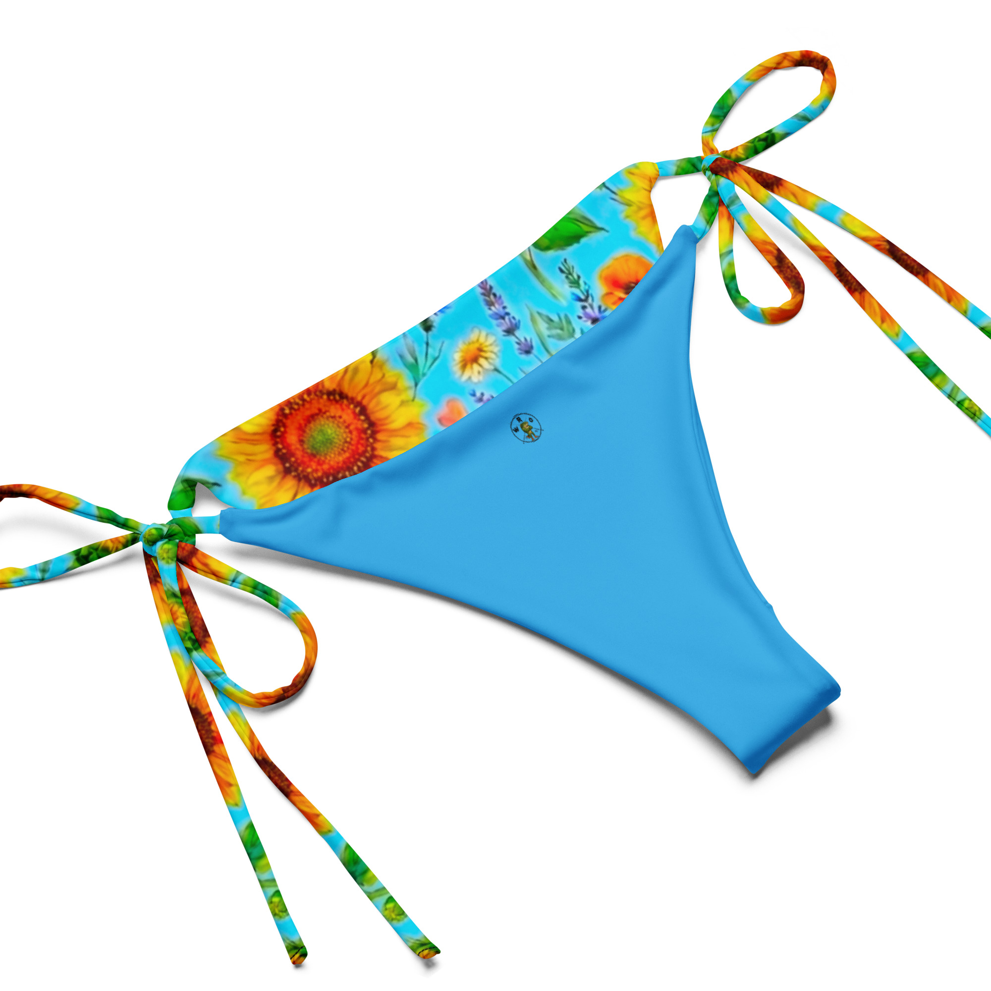 All-Over Print Floral String Bikini Set - Image 6