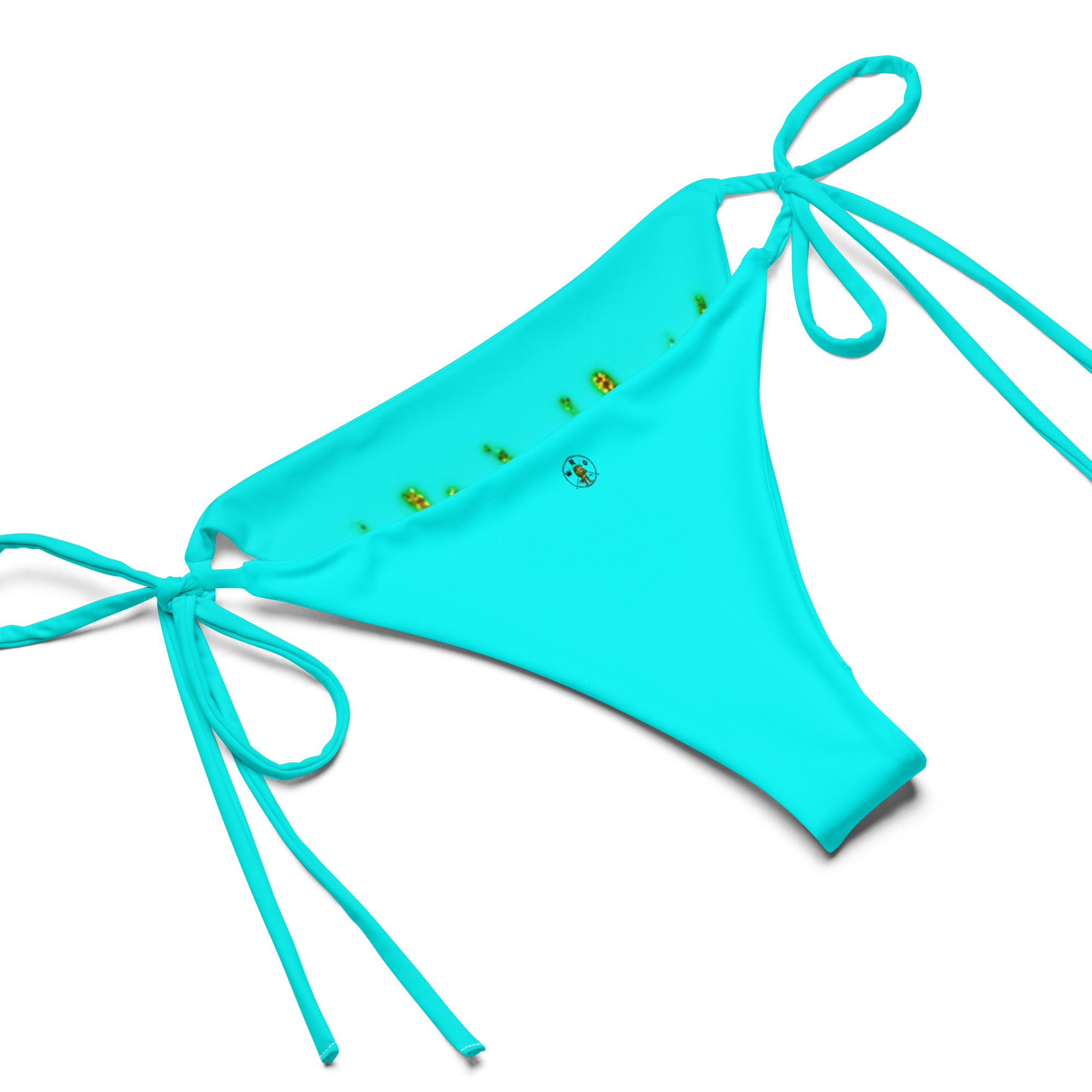 All-over print recycled string bikini - Image 3