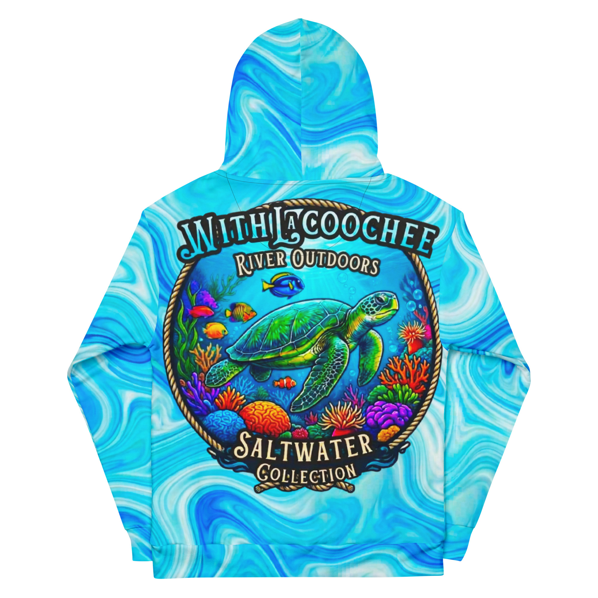 WRO Saltwater Collection Sea Turtle Unisex Hoodie | Withlacoochee River Outdoors - Image 8