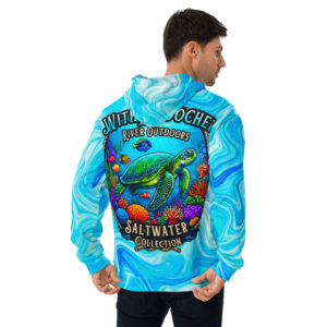WRO Saltwater Collection sea turtle unisex hoodie by Withlacoochee River Outdoors