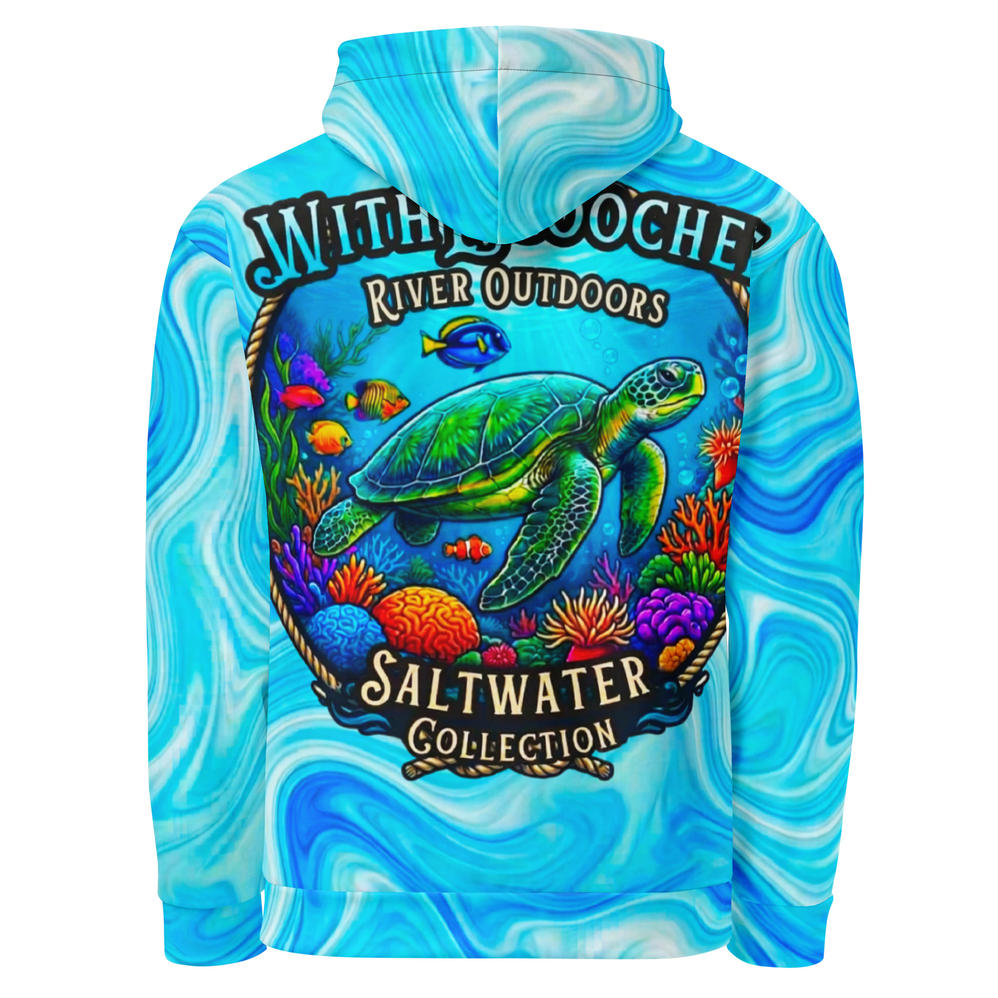 WRO Saltwater Collection Sea Turtle Unisex Hoodie | Withlacoochee River Outdoors - Image 3