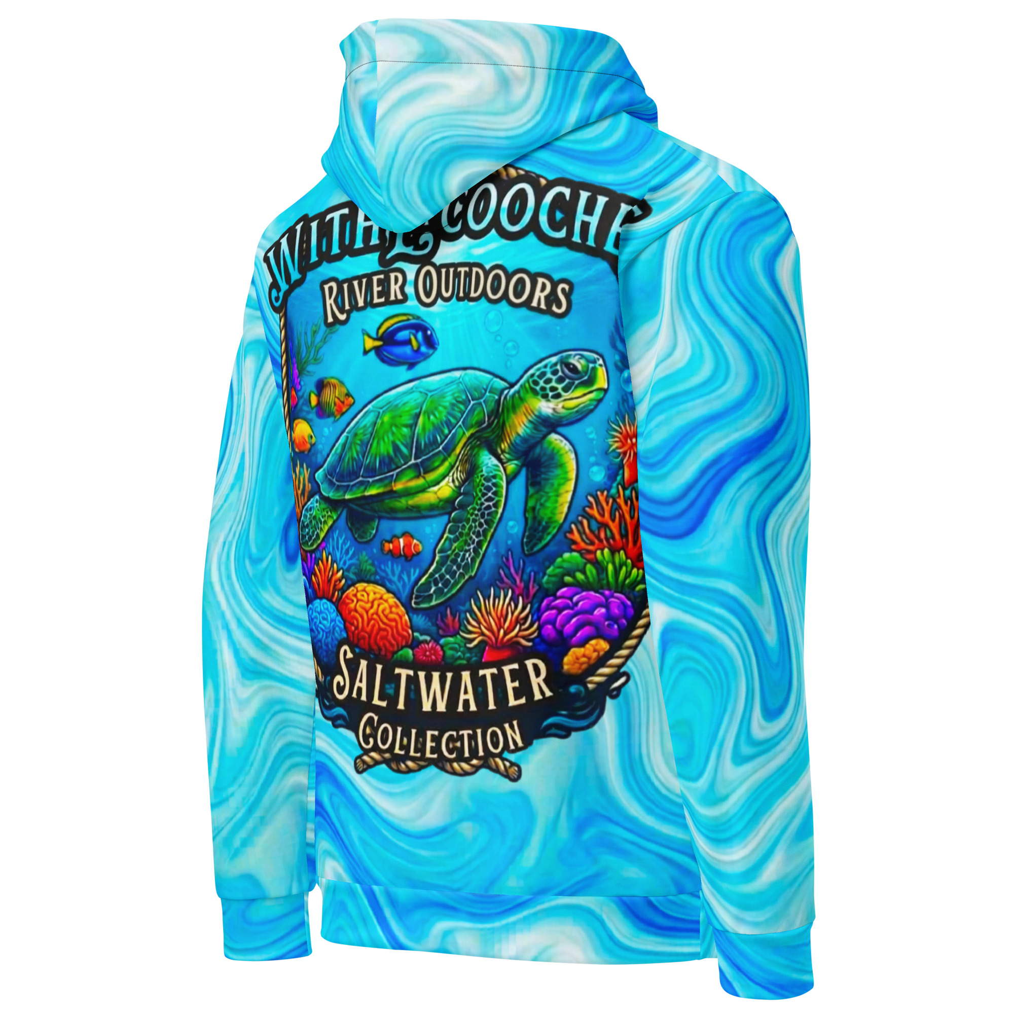 WRO Saltwater Collection Sea Turtle Unisex Hoodie | Withlacoochee River Outdoors - Image 4