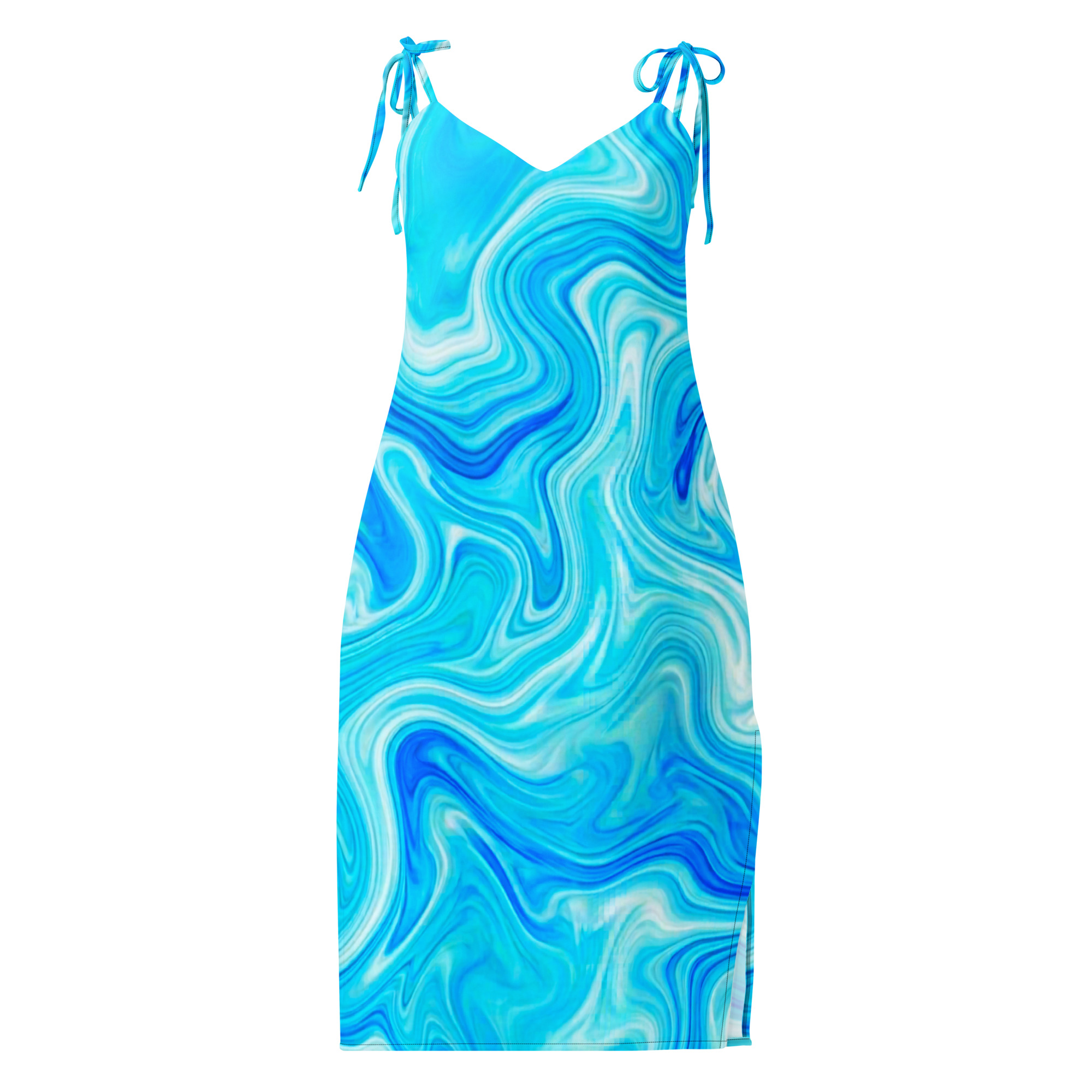 Tie-strap midi dress - Image 2