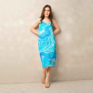 Tie-strap midi dress