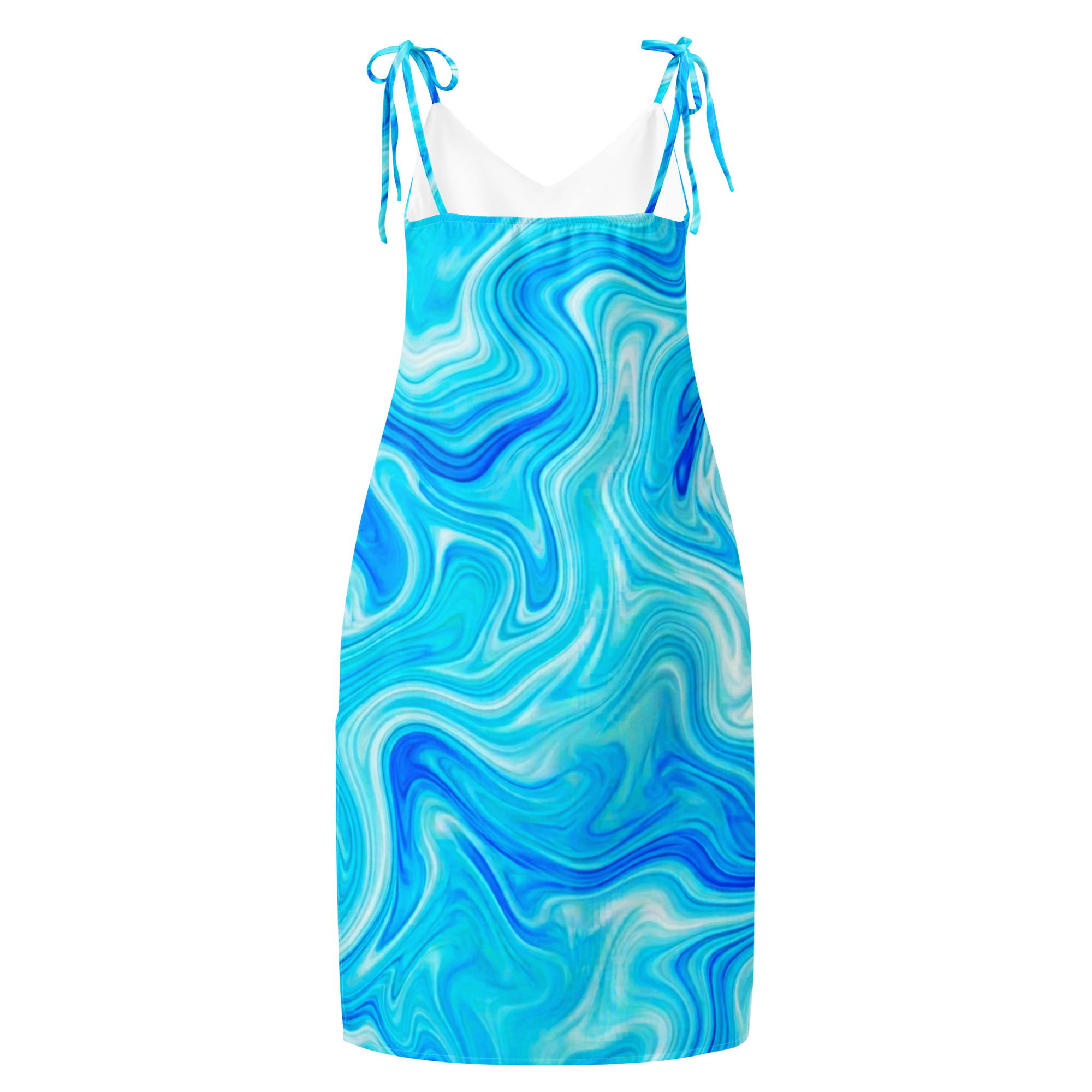 Tie-strap midi dress - Image 5
