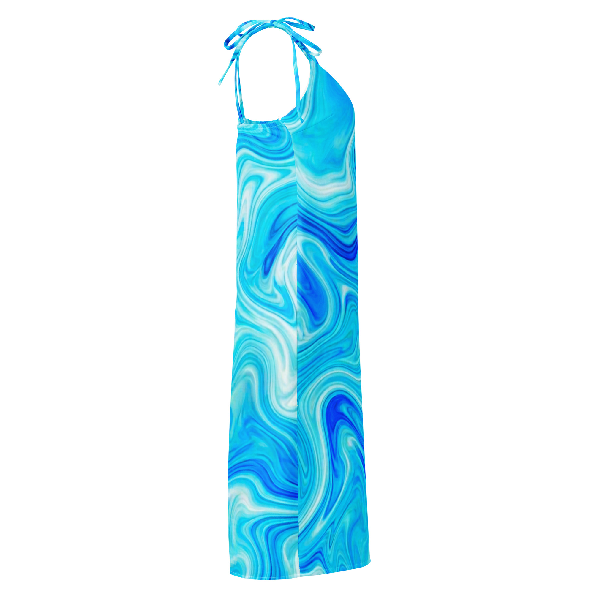 Tie-strap midi dress - Image 9