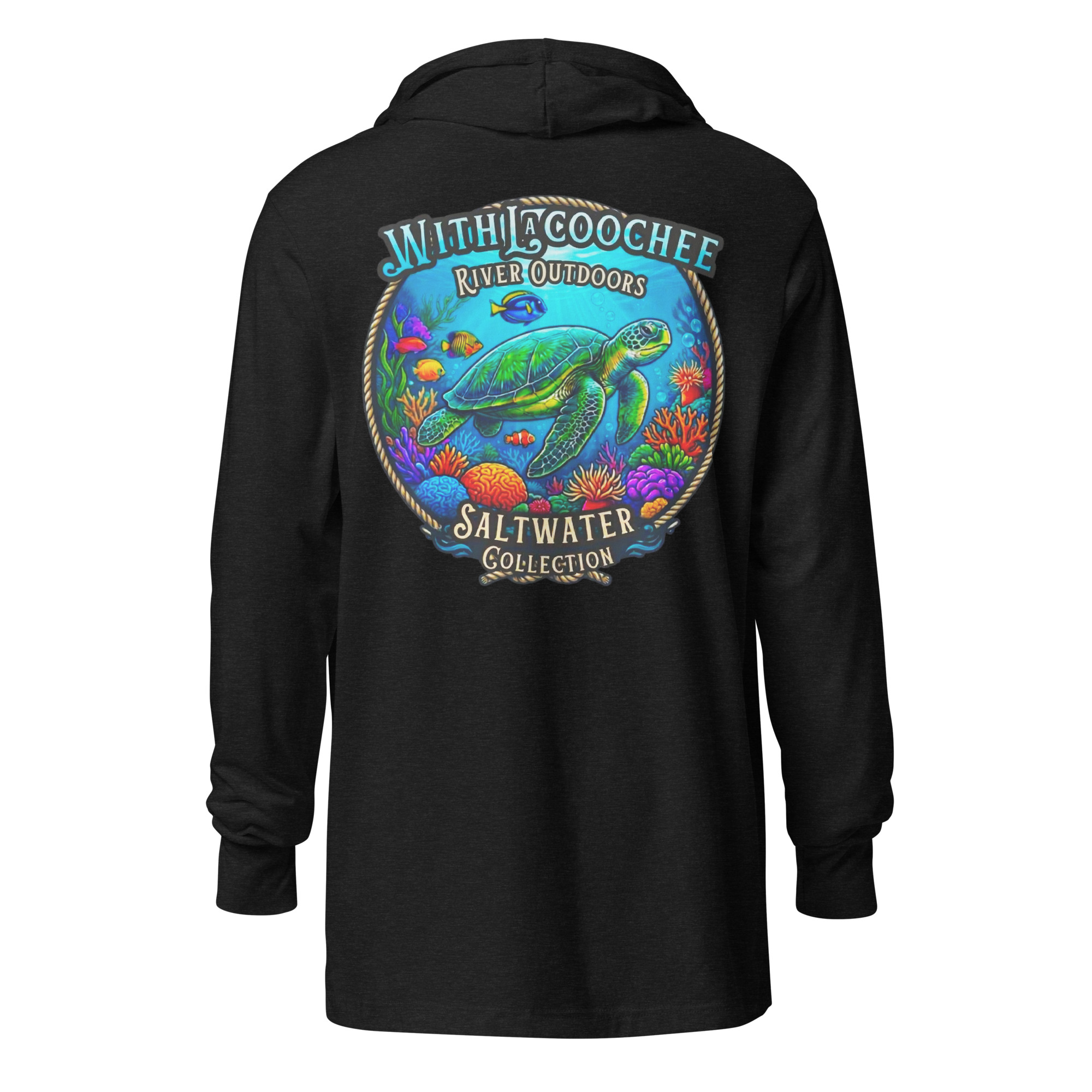 WRO Saltwater Collection Sea Turtle Hooded Long-Sleeve Tee | Withlacoochee River Outdoors - Image 21