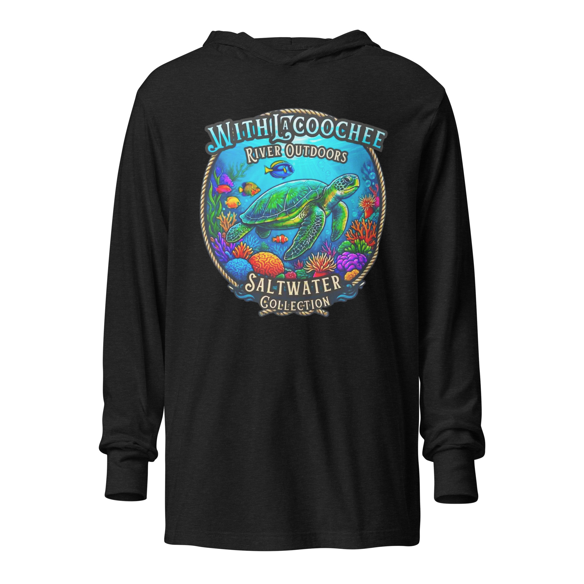 WRO Saltwater Collection Sea Turtle Hooded Long-Sleeve Tee | Withlacoochee River Outdoors - Image 11