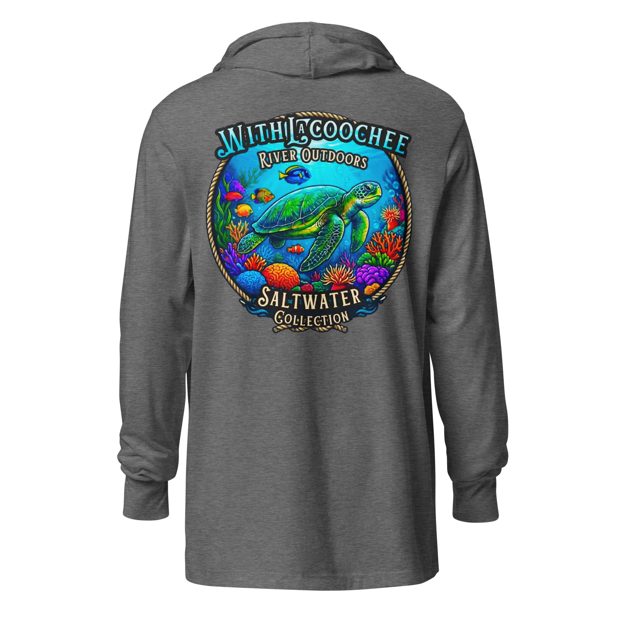 WRO Saltwater Collection Sea Turtle Hooded Long-Sleeve Tee | Withlacoochee River Outdoors - Image 8