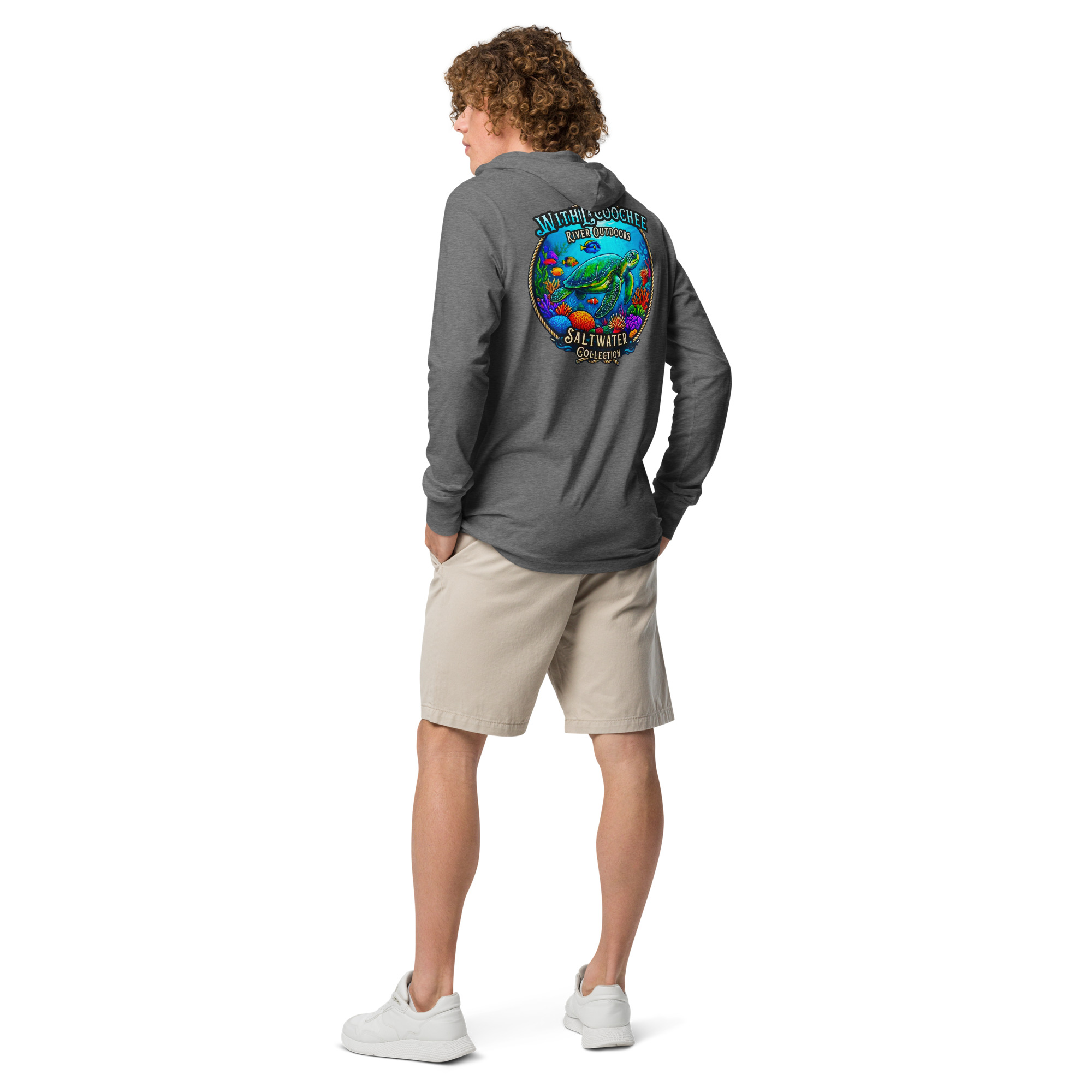 WRO Saltwater Collection Sea Turtle Hooded Long-Sleeve Tee | Withlacoochee River Outdoors - Image 9