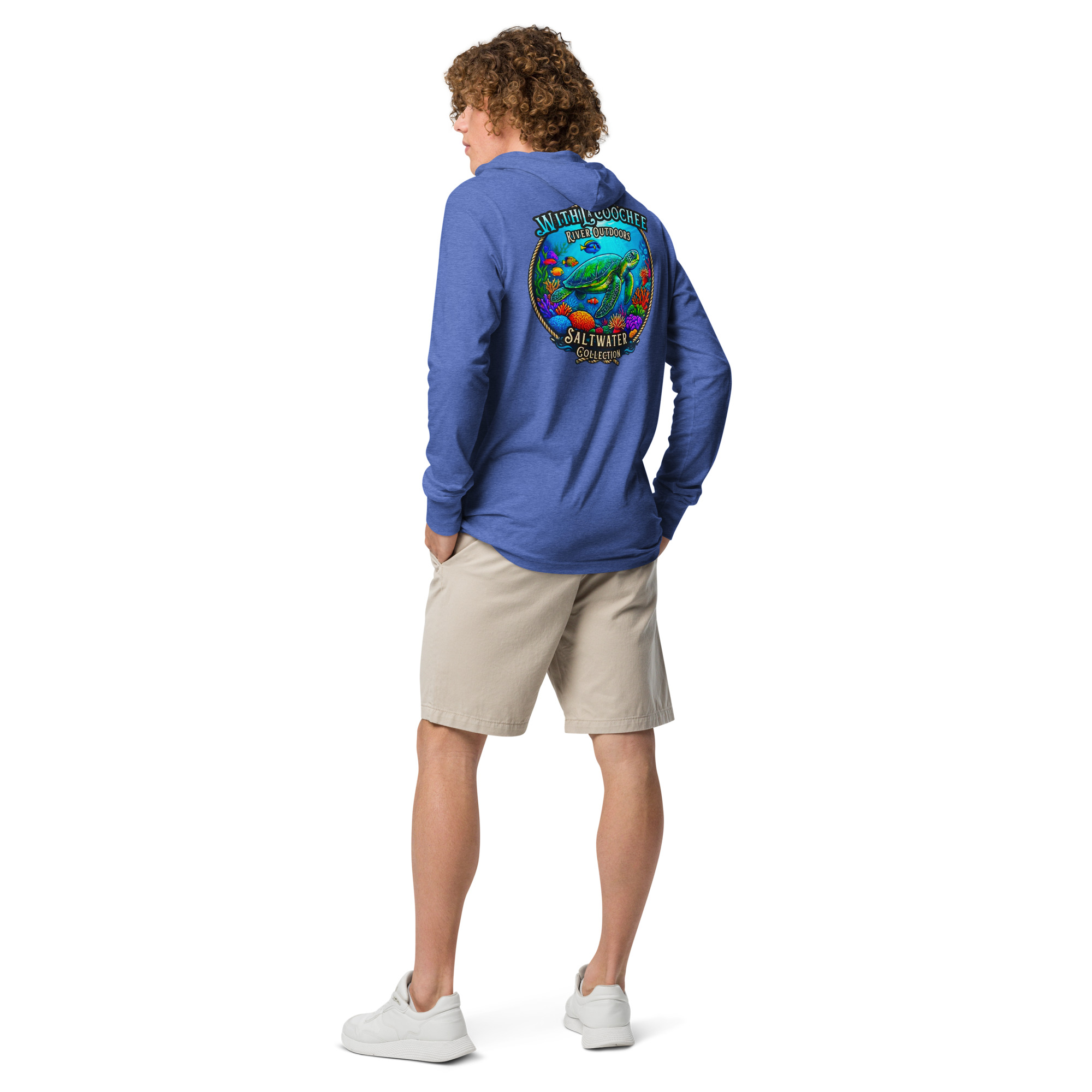 WRO Saltwater Collection Sea Turtle Hooded Long-Sleeve Tee | Withlacoochee River Outdoors - Image 17