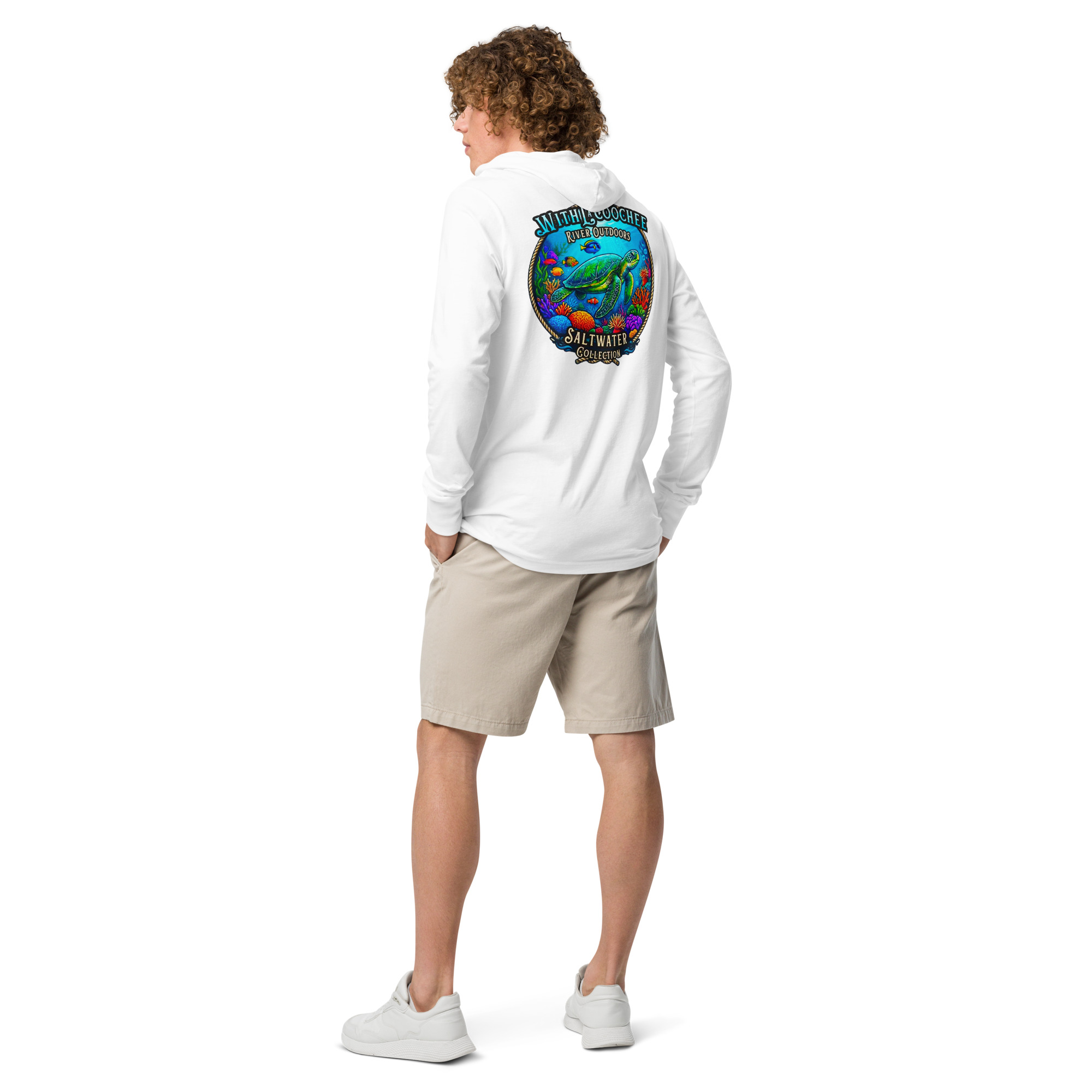 WRO Saltwater Collection Sea Turtle Hooded Long-Sleeve Tee | Withlacoochee River Outdoors - Image 4
