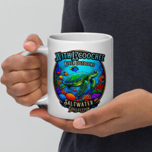 White glossy mug