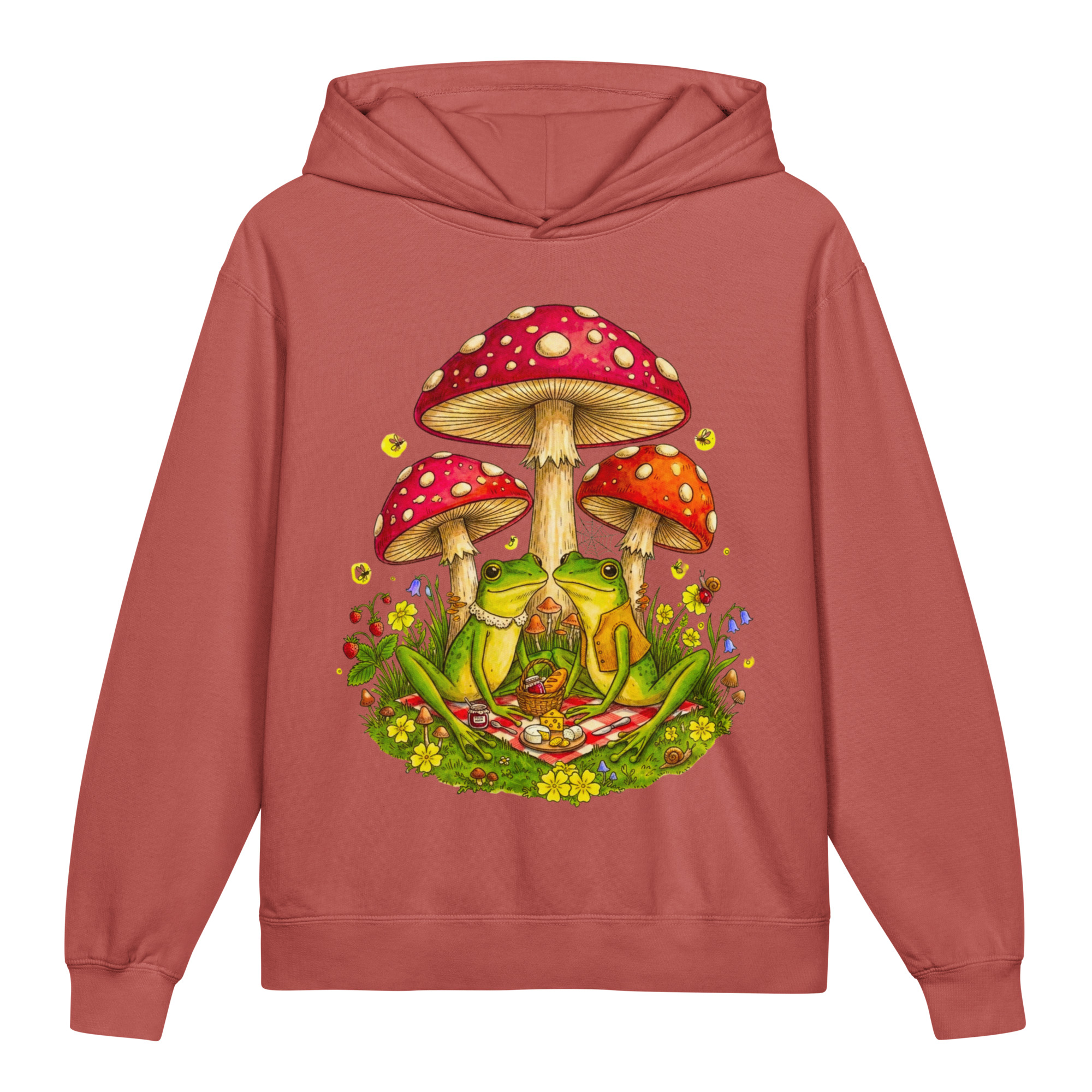 Youth Naturecore Frog Couple's Picnic Lightweight Hoodie | Withlacoochee River Outdoors - Image 11