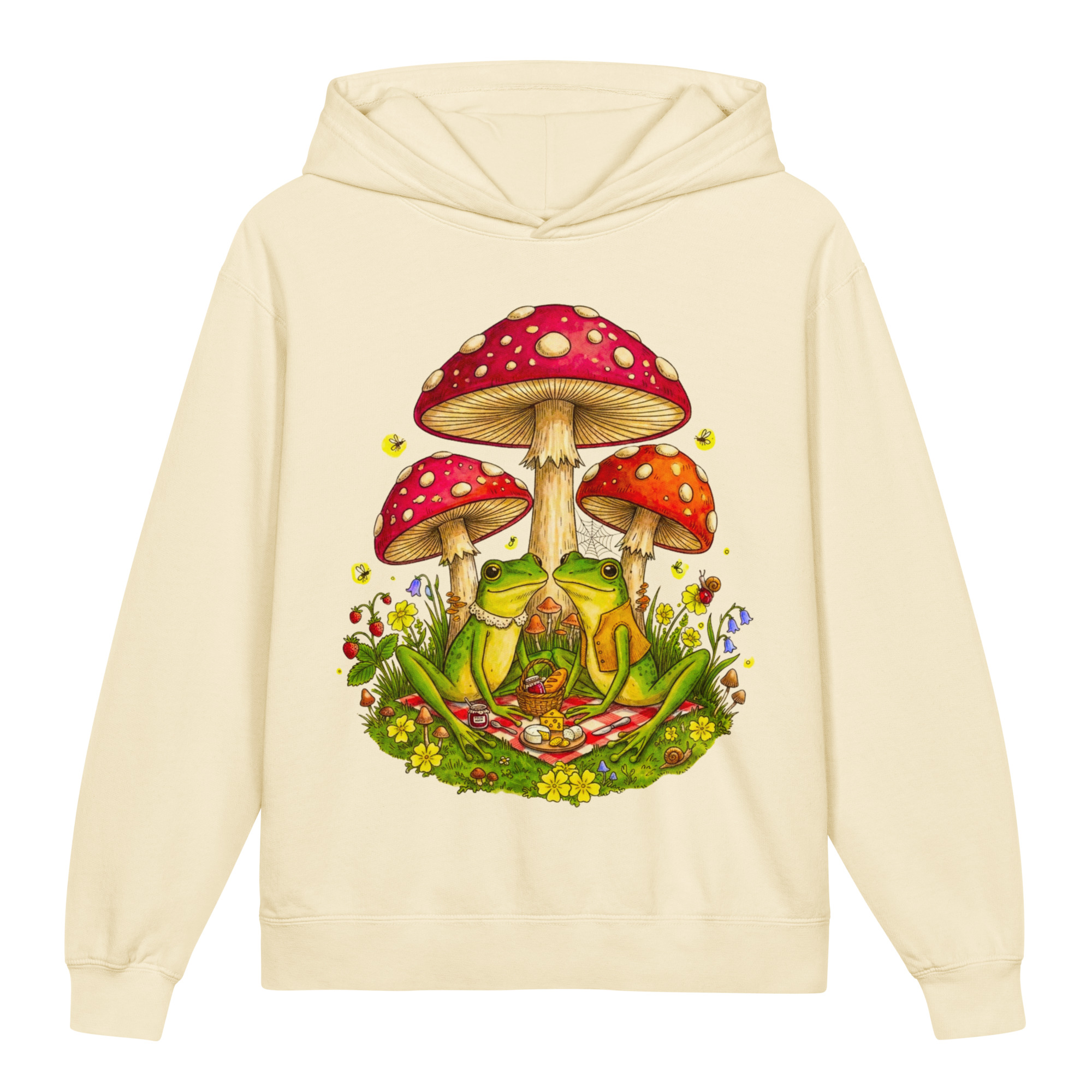 Youth Naturecore Frog Couple's Picnic Lightweight Hoodie | Withlacoochee River Outdoors - Image 20