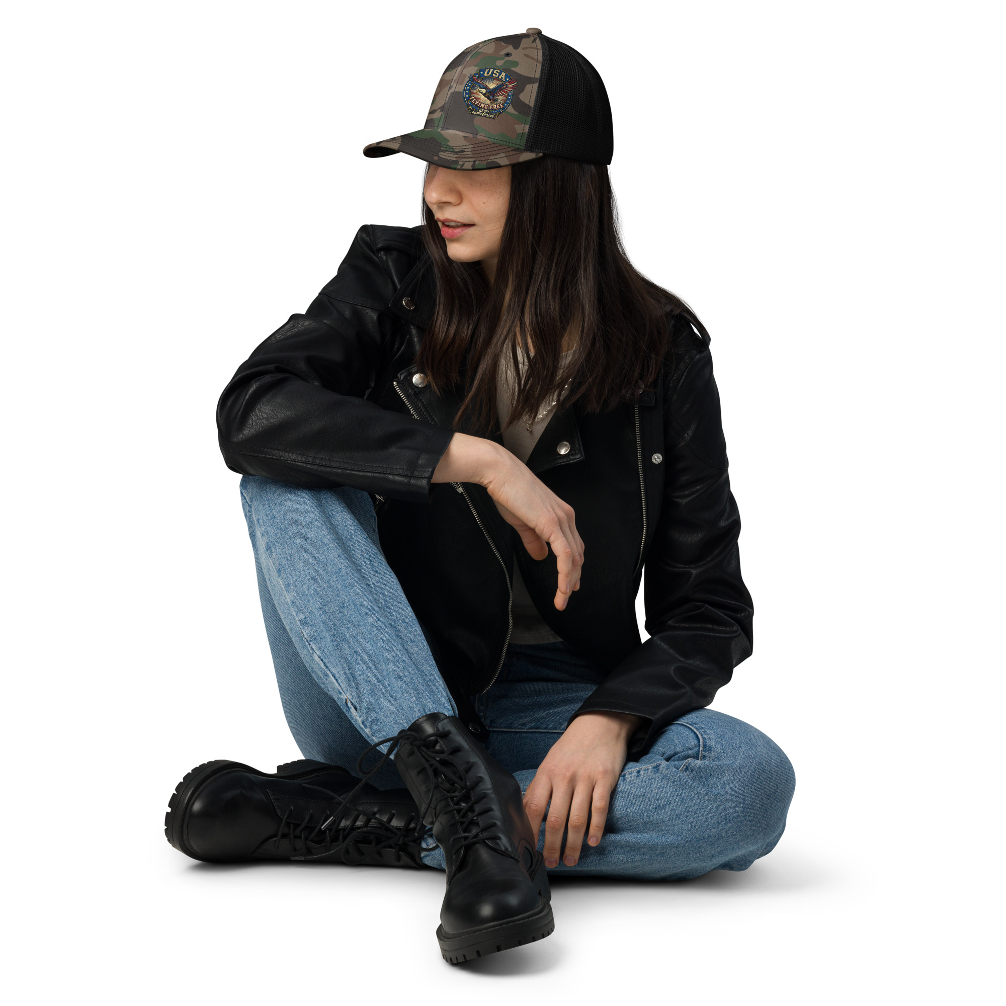 Camouflage trucker hat - Image 10