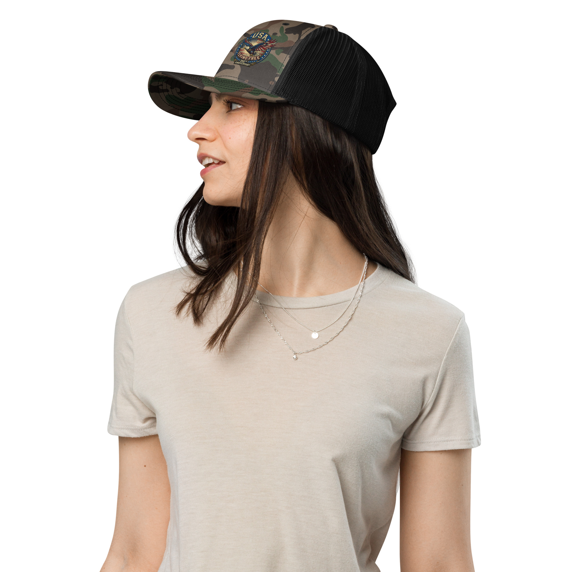 Camouflage trucker hat - Image 7