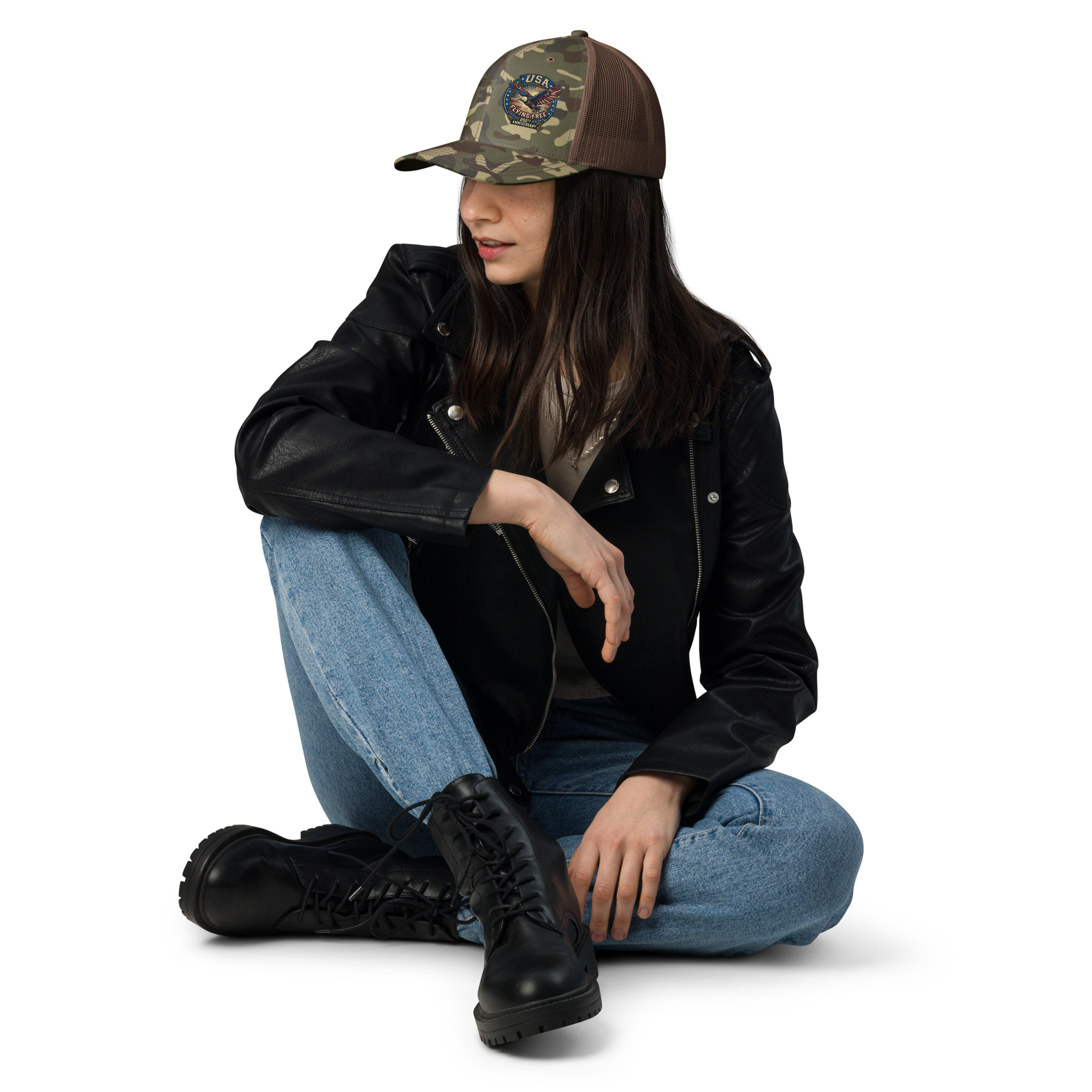 Camouflage trucker hat - Image 11