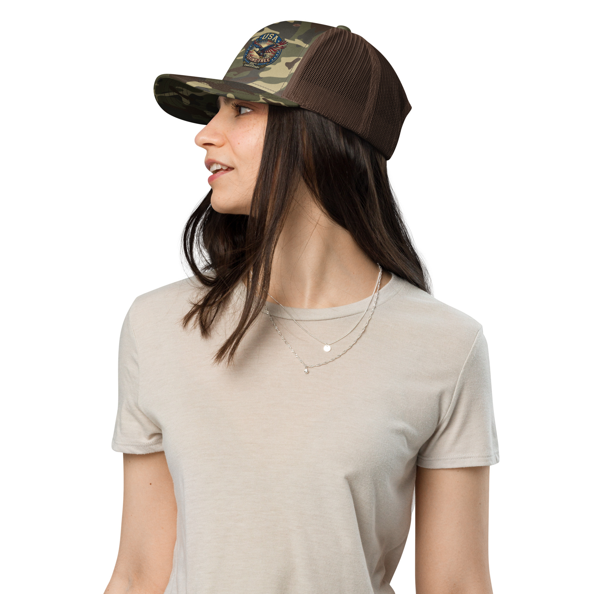 Camouflage trucker hat - Image 8