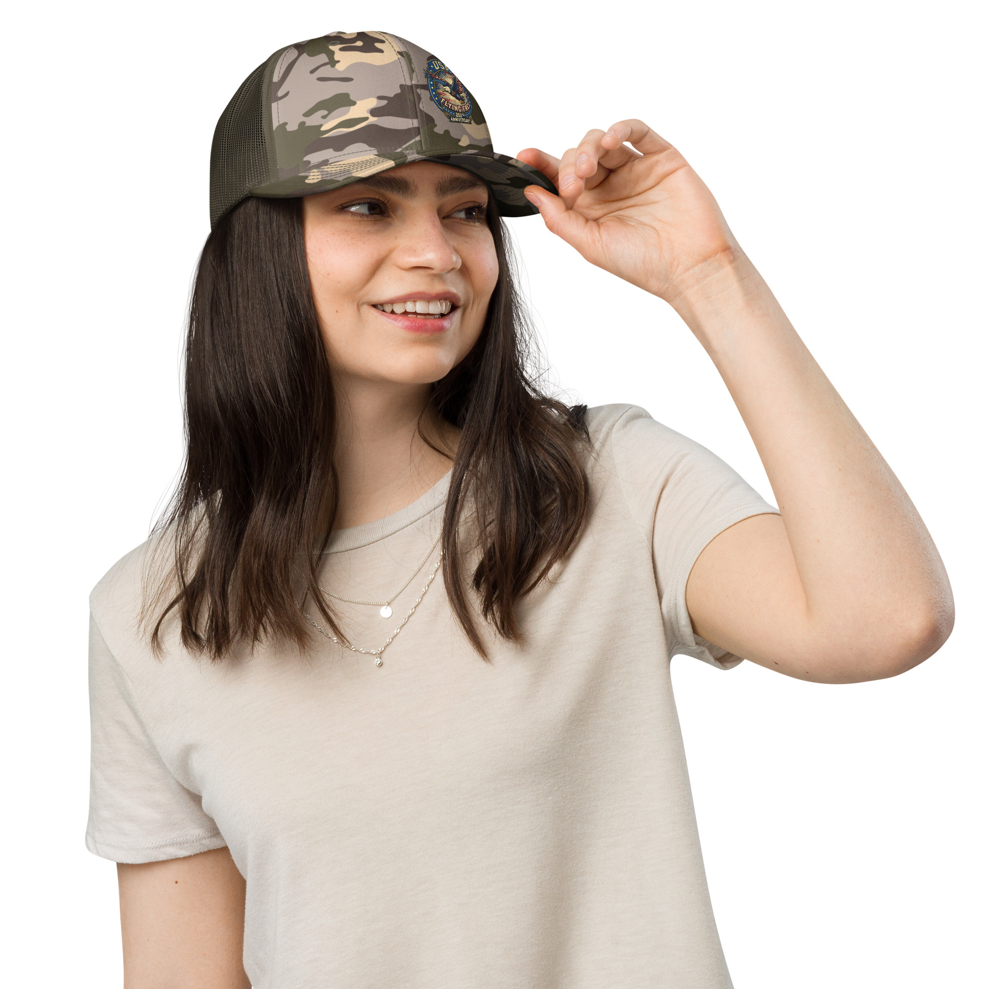 Camouflage trucker hat - Image 6
