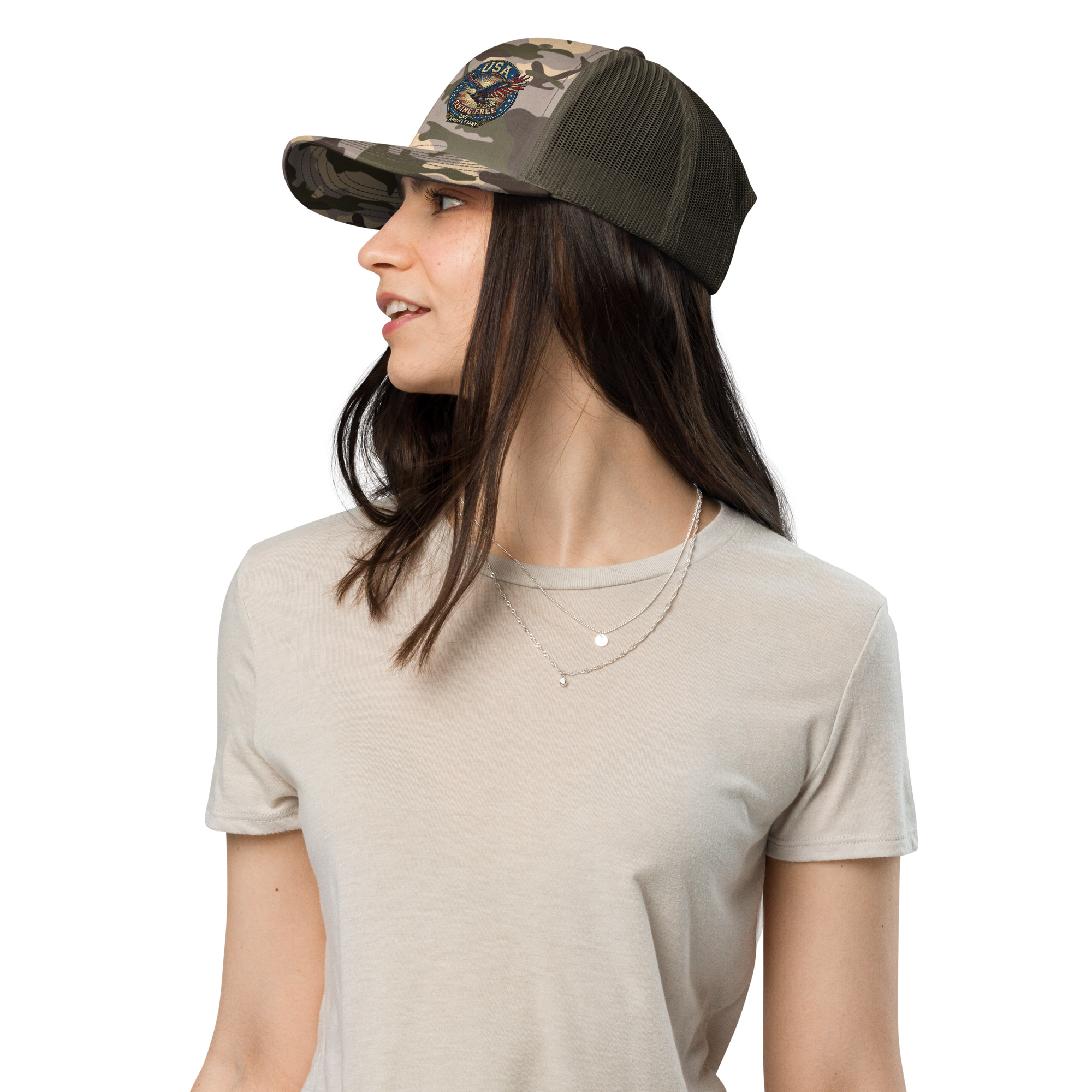 Camouflage trucker hat - Image 9