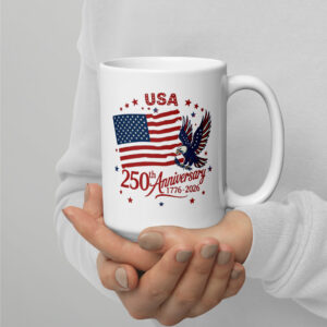 White glossy mug