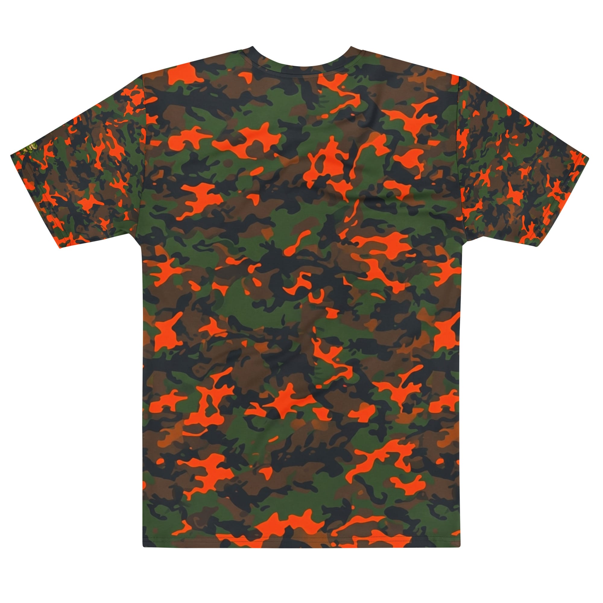 Blaze Orange Camo T-Shirt – Men's Hunting Safety Tee - Image 2
